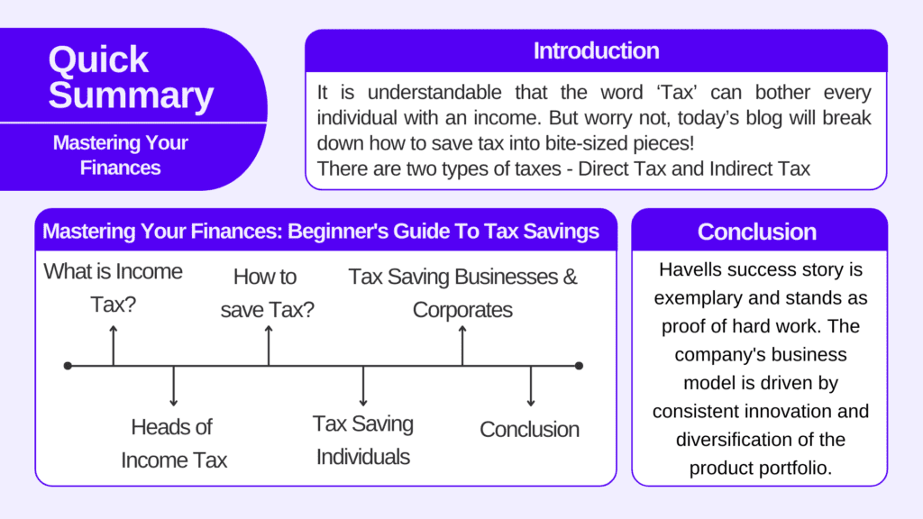 Mastering Your Finances Beginner's Guide To Tax Savings