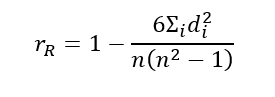 Correlation formula 